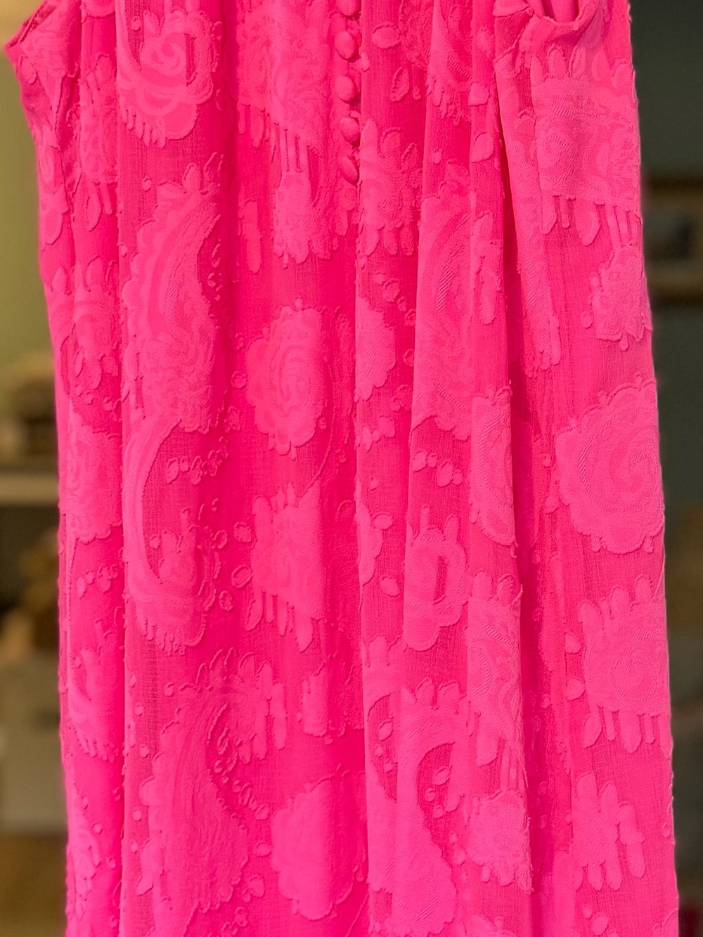 Lilly Pulitzer Kristine Dress Pink Tango Halter Jacquard Large